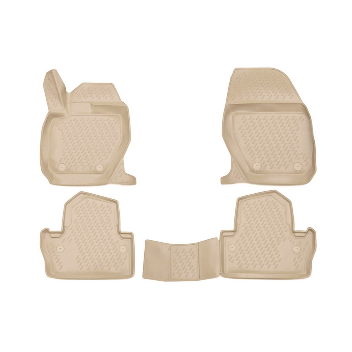 Volvo S60 Floor Mats - Omac - Rubber TPE - Beige - 2013 Volvo S60 Floor Mats - Omac - Rubber TPE - Beige - 2013